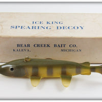 Bear Creek Bait Co Perch Ice King Spearing Decoy In Box