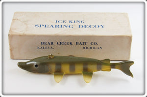 Bear Creek Bait Co Perch Ice King Spearing Decoy In Box