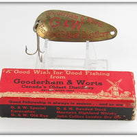 Vintage Gooderham & Worts Distillery Spoon Lure In Box