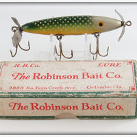 Vintage The Robinson Bait Co Orlando Shiner Lure In Box