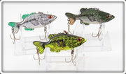 Mann's Baby Bass, Silver Baby Bass & Chartreuse Leroy Brown Lure Lot