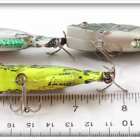 Mann's Baby Bass, Silver Baby Bass & Chartreuse Leroy Brown Lot