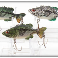 Mann's Baby Bass & Silver Baby Bass Leroy Brown Lot Of Three