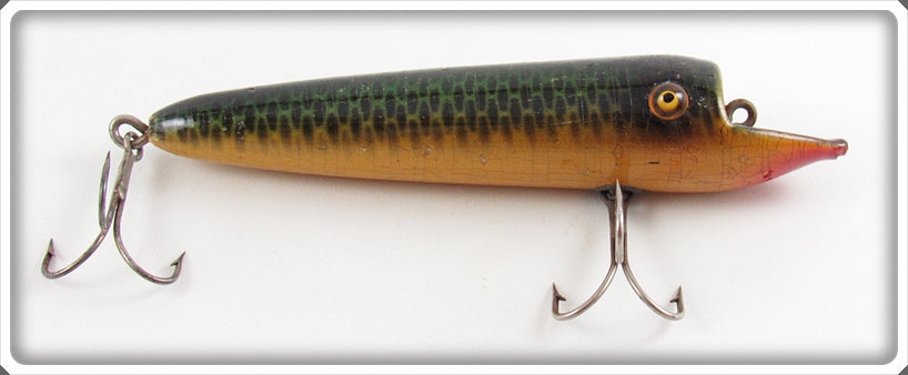 Vintage Moonlight Green Scale Pike Size Little Wonder Lure