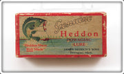 Vintage Heddon Red & White Bubbling Bug Empty Lure Box 90 RW