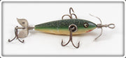 Heddon Green Crackleback Early Two Belly Weight 100 Dowagiac Minnow
