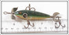 Heddon Green Crackleback Early Two Belly Weight 100 Dowagiac Minnow