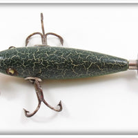 Heddon Green Crackleback Early Two Belly Weight 100 Dowagiac Minnow