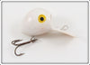 Vintage Allen Tackle or Cooper Solid White Ubangi Lure