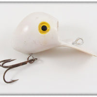 Vintage Allen Tackle or Cooper Solid White Ubangi Lure