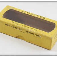 Arbogast Black Wooden Jitterbug In Cellophane Lid Box