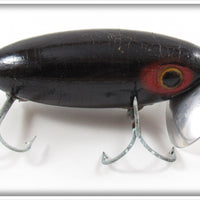 Arbogast Black Wooden Jitterbug In Cellophane Lid Box
