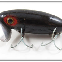 Arbogast Black Wooden Jitterbug In Cellophane Lid Box