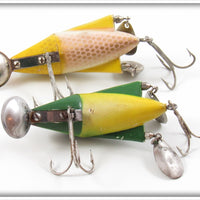 Jamison Yellow Perch & Frog Wig L Twin Pair