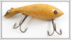Vintage Heddon White With Gold Flitter Tadpolly Lure 5008