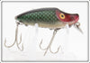 Vintage Heddon Green Scale Midget River Runt Lure