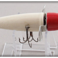 Vintage Ans B Decker Red & White Baby Bass Bait Lure