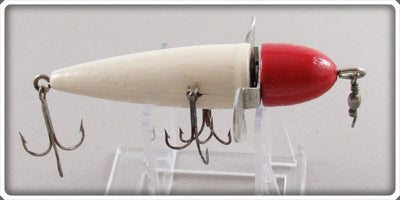 Vintage Ans B Decker Red & White Baby Bass Bait Lure