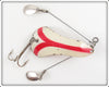 Vintage Creek Chub White & Red Sinful Sal Lure