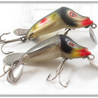 Vintage Jamison Target Spot & Dace Scale Wig L Twin Lure Pair