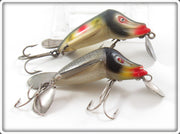 Vintage Jamison Target Spot & Dace Scale Wig L Twin Lure Pair