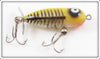 Heddon Transparent Yellow Black Bone Tiny Torpedo 360 XRYBB