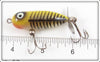 Heddon Transparent Yellow Black Bone Tiny Torpedo 360 XRYBB