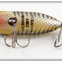 Heddon Transparent Yellow Black Bone Tiny Torpedo 360 XRYBB