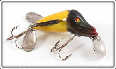 Vintage Jamison Yellow & Black Wig L Twin Lure