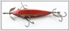 Heddon Repainted Solid Red 0 Dowagiac Minnow