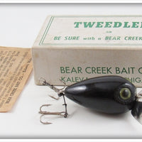 Vintage Bear Creek Black Tweedler Lure In Box 