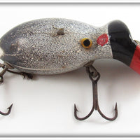 Bud Stewart Grey With Red, Black & Yellow Face Crippled Mouse Lure