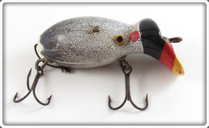 Bud Stewart Grey With Red, Black & Yellow Face Crippled Mouse Lure