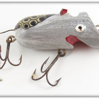 Vintage Bud Stewart Grey & Spotted Lathe Run Mouse Lure