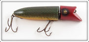 Vintage Heddon Green Scale Red Head Zig Wag 8309DRH