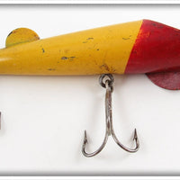 Vintage B. G. Clawson Yellow & Red Roto Bait