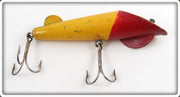 Vintage B. G. Clawson Yellow & Red Roto Bait