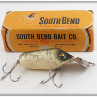 Vintage South Bend Silver Speckle Dive Oreno Lure In Box