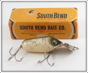 Vintage South Bend Silver Speckle Dive Oreno Lure In Box