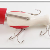 LaMothe Stokes Mfg Co White Red Head Swiv A Lure In Box