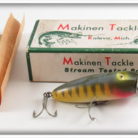 Vintage Makinen Tackle Co Perch Waddle Bug Lure In Box