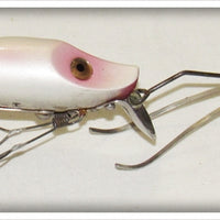 Vintage Heddon Pearl No Snag River Runt Lure N9119PL