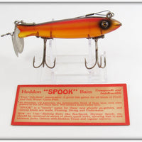 Vintage Heddon Rainbow Super Dowagiac Spook Lure With Insert 