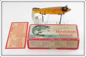 Vintage Heddon Shiner Scale Dowagiac Spook In Box With Insert