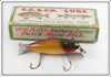 Vintage Creek Chub Golden Shiner Wagtail Lure In Box 804