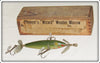 Pflueger Green Wizard Wooden Minnow In Wood Box