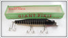 Vintage Creek Chub Black Scale Giant Pikie Lure In Box 6033