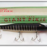 Vintage Creek Chub Black Scale Giant Pikie Lure In Box 6033