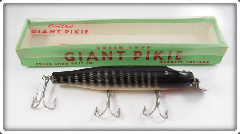Vintage Creek Chub Black Scale Giant Pikie Lure In Box 6033