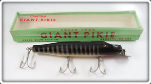 Vintage Creek Chub Black Scale Giant Pikie Lure In Box 6033